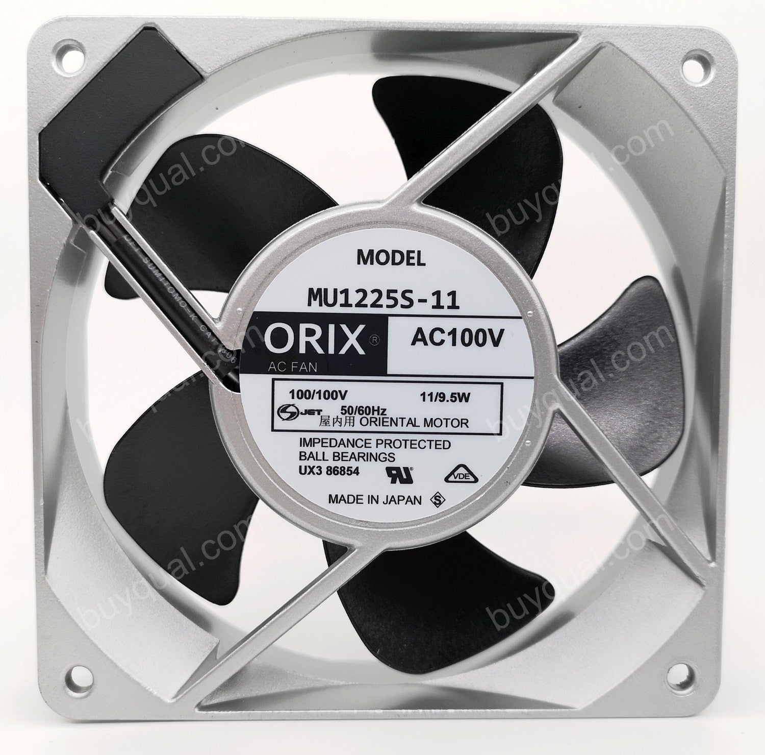 ORIX MU1225S-11 100V 11/9.5W 2wires Cooling Fan ORIX MU1225S-11 100V 11/9.5W 2wires Cooling Fan
